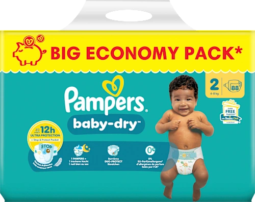 Windeln Baby Dry Gr.2 Mini (4-8 kg), Big Pack, 88 St Windeln Baby Dry Gr.2 Mini (4-8 kg), Big Pack, 88 St